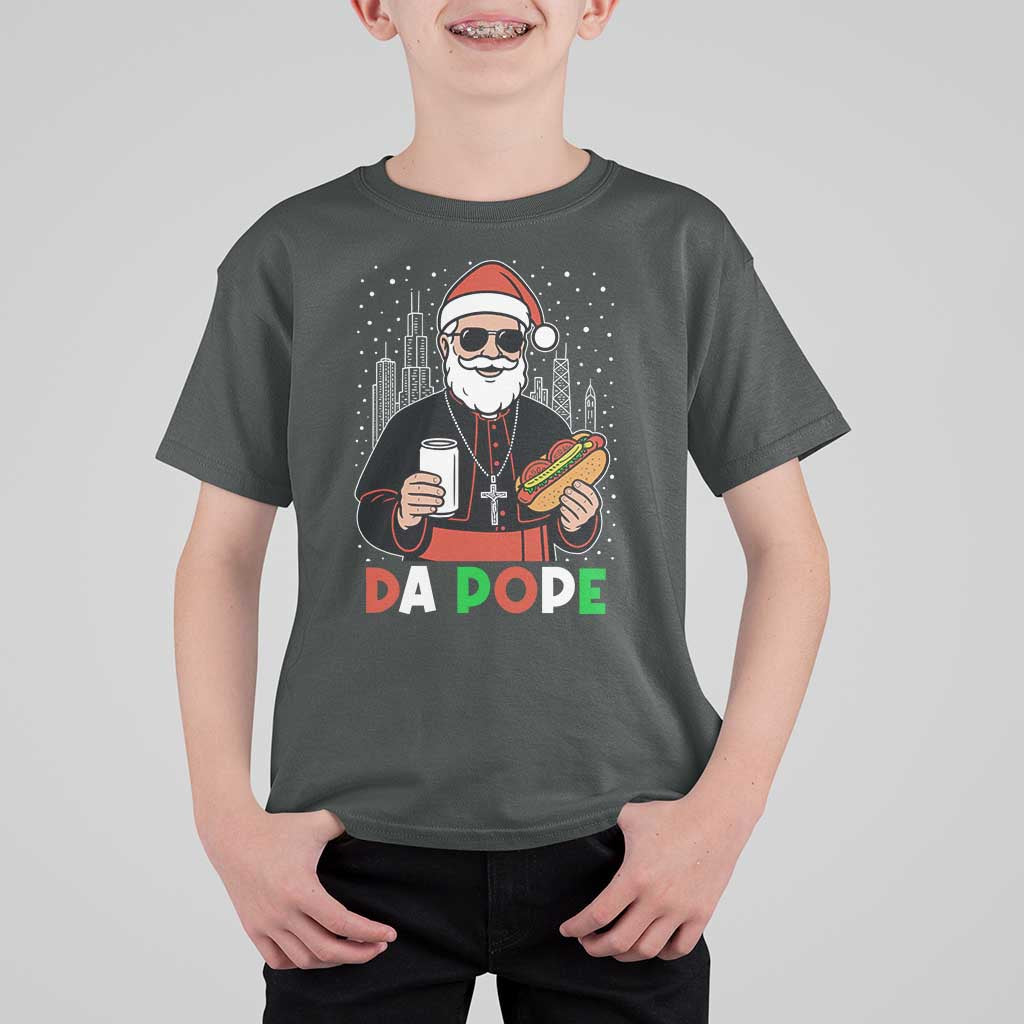 Pope Leo XIV Christmas T Shirt For Kid Cardinal Robert Prevost Santa Chicago - Wonder Print Shop