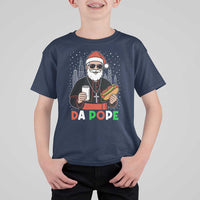 Pope Leo XIV Christmas T Shirt For Kid Cardinal Robert Prevost Santa Chicago - Wonder Print Shop
