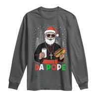 Pope Leo XIV Christmas Long Sleeve Shirt Cardinal Robert Prevost Santa Chicago - Wonder Print Shop