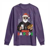 Pope Leo XIV Christmas Long Sleeve Shirt Cardinal Robert Prevost Santa Chicago - Wonder Print Shop