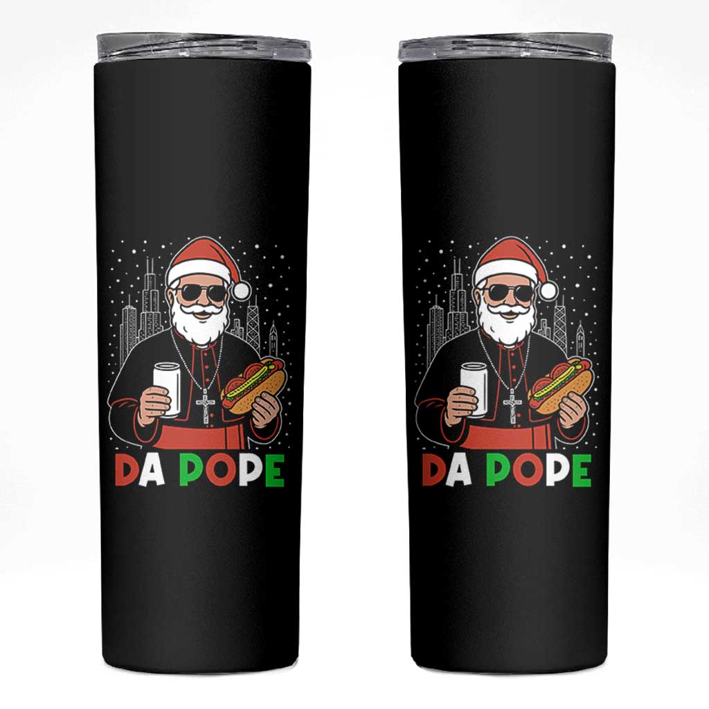 Pope Leo XIV Christmas Skinny Tumbler Cardinal Robert Prevost Santa Chicago - Wonder Print Shop