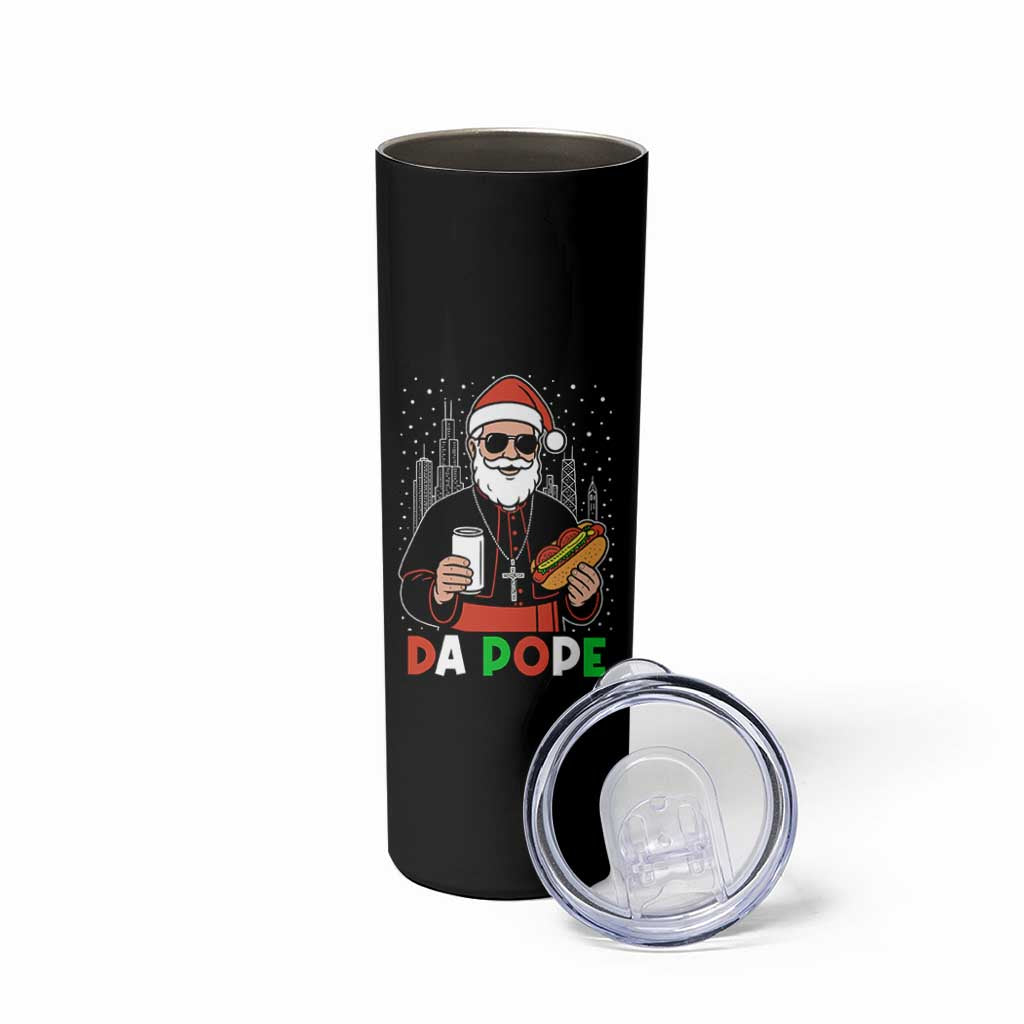 Pope Leo XIV Christmas Skinny Tumbler Cardinal Robert Prevost Santa Chicago - Wonder Print Shop