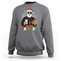 Pope Leo XIV Christmas Sweatshirt Cardinal Robert Prevost Santa Chicago - Wonder Print Shop