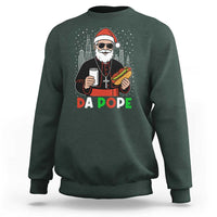 Pope Leo XIV Christmas Sweatshirt Cardinal Robert Prevost Santa Chicago - Wonder Print Shop