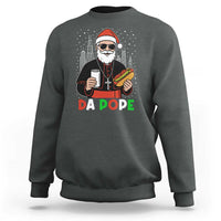 Pope Leo XIV Christmas Sweatshirt Cardinal Robert Prevost Santa Chicago - Wonder Print Shop