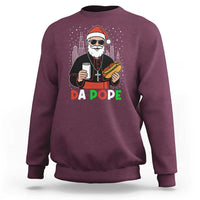 Pope Leo XIV Christmas Sweatshirt Cardinal Robert Prevost Santa Chicago - Wonder Print Shop