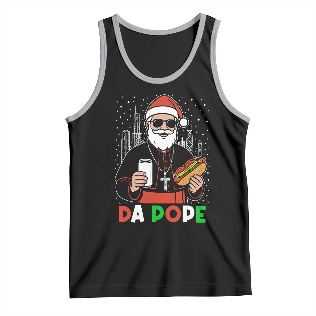 Pope Leo XIV Christmas Tank Top Cardinal Robert Prevost Santa Chicago - Wonder Print Shop