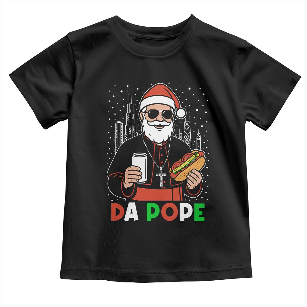 Pope Leo XIV Christmas Toddler T Shirt Cardinal Robert Prevost Santa Chicago - Wonder Print Shop