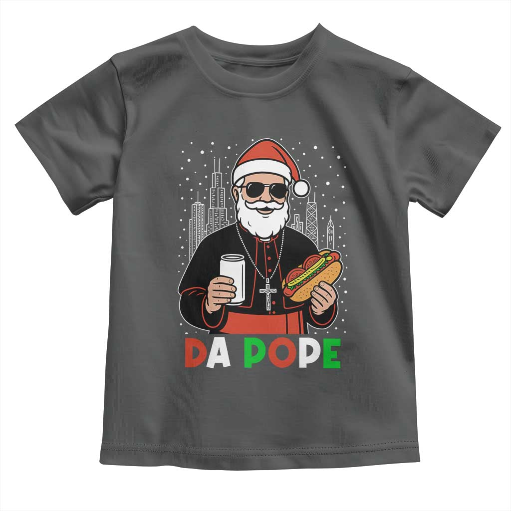 Pope Leo XIV Christmas Toddler T Shirt Cardinal Robert Prevost Santa Chicago - Wonder Print Shop