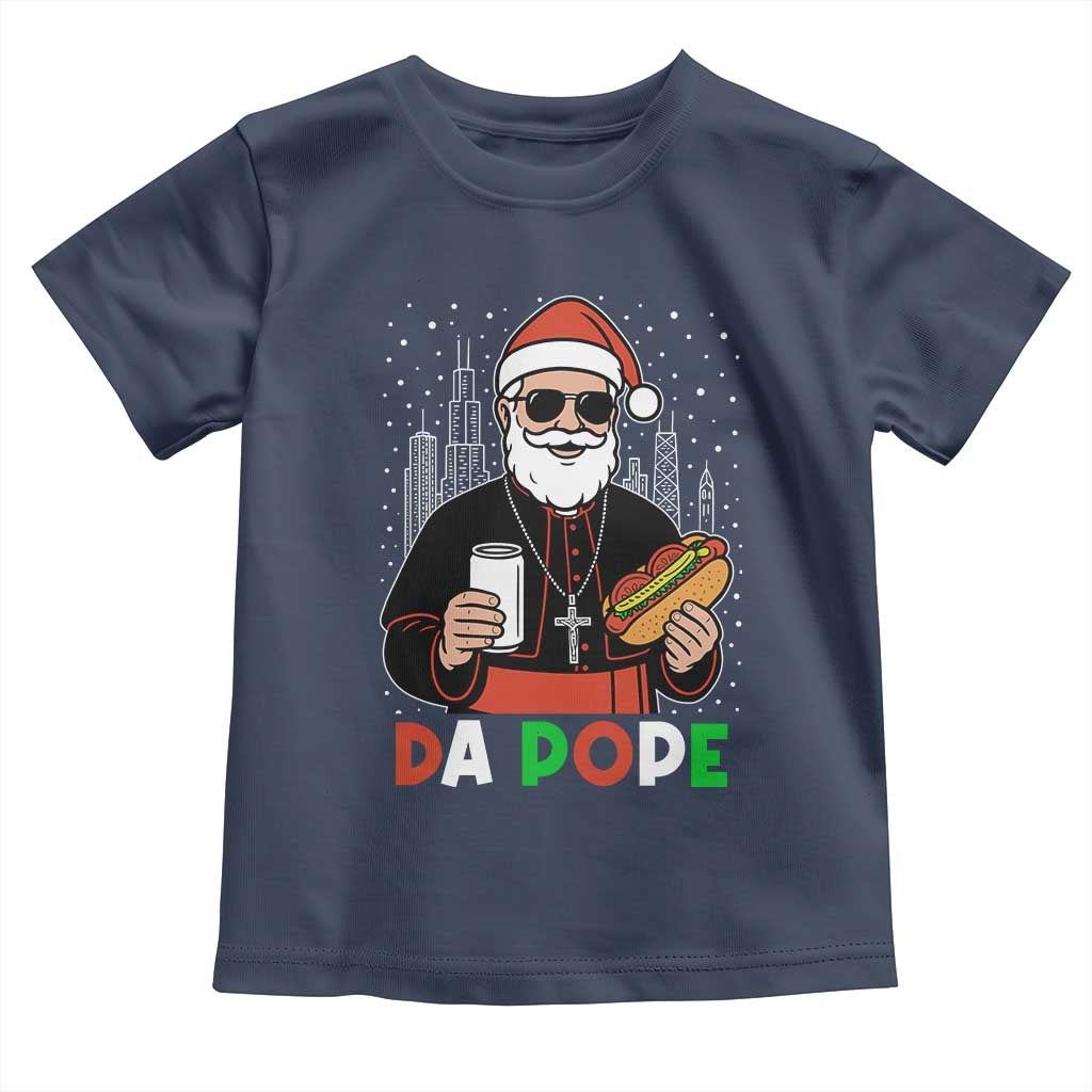 Pope Leo XIV Christmas Toddler T Shirt Cardinal Robert Prevost Santa Chicago - Wonder Print Shop