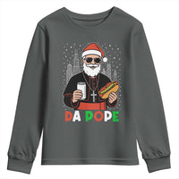 Pope Leo XIV Christmas Youth Sweatshirt Cardinal Robert Prevost Santa Chicago - Wonder Print Shop