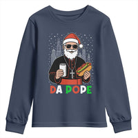 Pope Leo XIV Christmas Youth Sweatshirt Cardinal Robert Prevost Santa Chicago - Wonder Print Shop