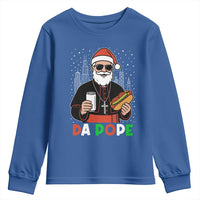 Pope Leo XIV Christmas Youth Sweatshirt Cardinal Robert Prevost Santa Chicago - Wonder Print Shop