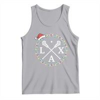 Funny Christmas Lacrosse Lax Stick Santa Hat Tank Top - Wonder Print Shop