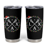 Funny Christmas Lacrosse Lax Stick Santa Hat Tumbler Cup - Wonder Print Shop