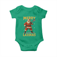 Funny Christmas Lacrosse Baby Onesie Merry Laxmas Santa Lax Player - Wonder Print Shop