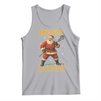 Funny Christmas Lacrosse Tank Top Merry Laxmas Santa Lax Player - Wonder Print Shop