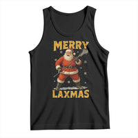 Funny Christmas Lacrosse Tank Top Merry Laxmas Santa Lax Player - Wonder Print Shop