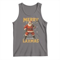 Funny Christmas Lacrosse Tank Top Merry Laxmas Santa Lax Player - Wonder Print Shop