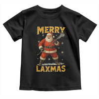 Funny Christmas Lacrosse Toddler T Shirt Merry Laxmas Santa Lax Player - Wonder Print Shop