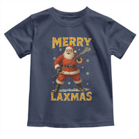 Funny Christmas Lacrosse Toddler T Shirt Merry Laxmas Santa Lax Player - Wonder Print Shop