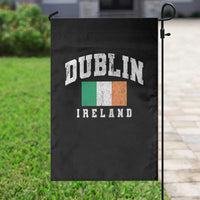 Dublin Ireland Flag Irish Retro Throwback Sports Design Garden Flag