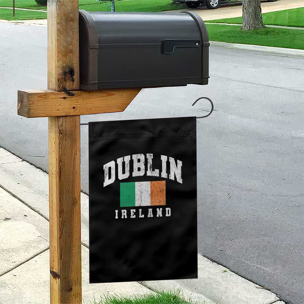 Dublin Ireland Flag Irish Retro Throwback Sports Design Garden Flag