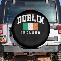 Dublin Ireland Flag Irish Retro Throwback Sports Design Spare Tire Cover