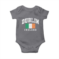 Dublin Ireland Flag Irish Retro Throwback Sports Design Baby Onesie