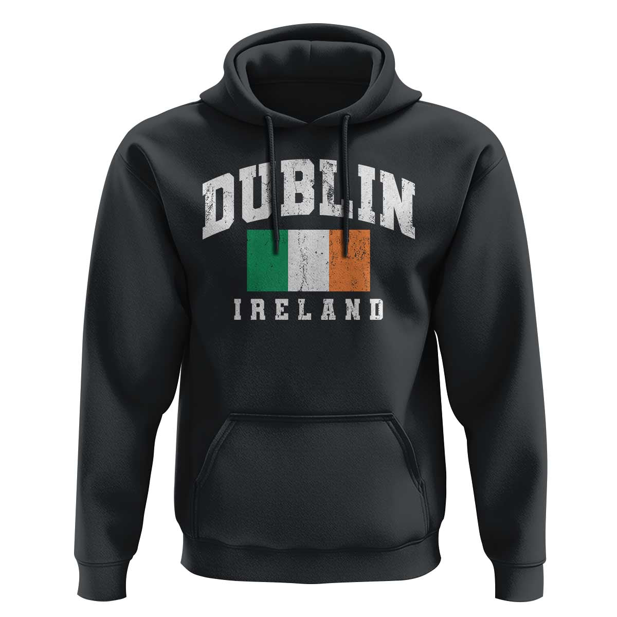 Dublin Ireland Flag Irish Retro Throwback Sports Design Hoodie
