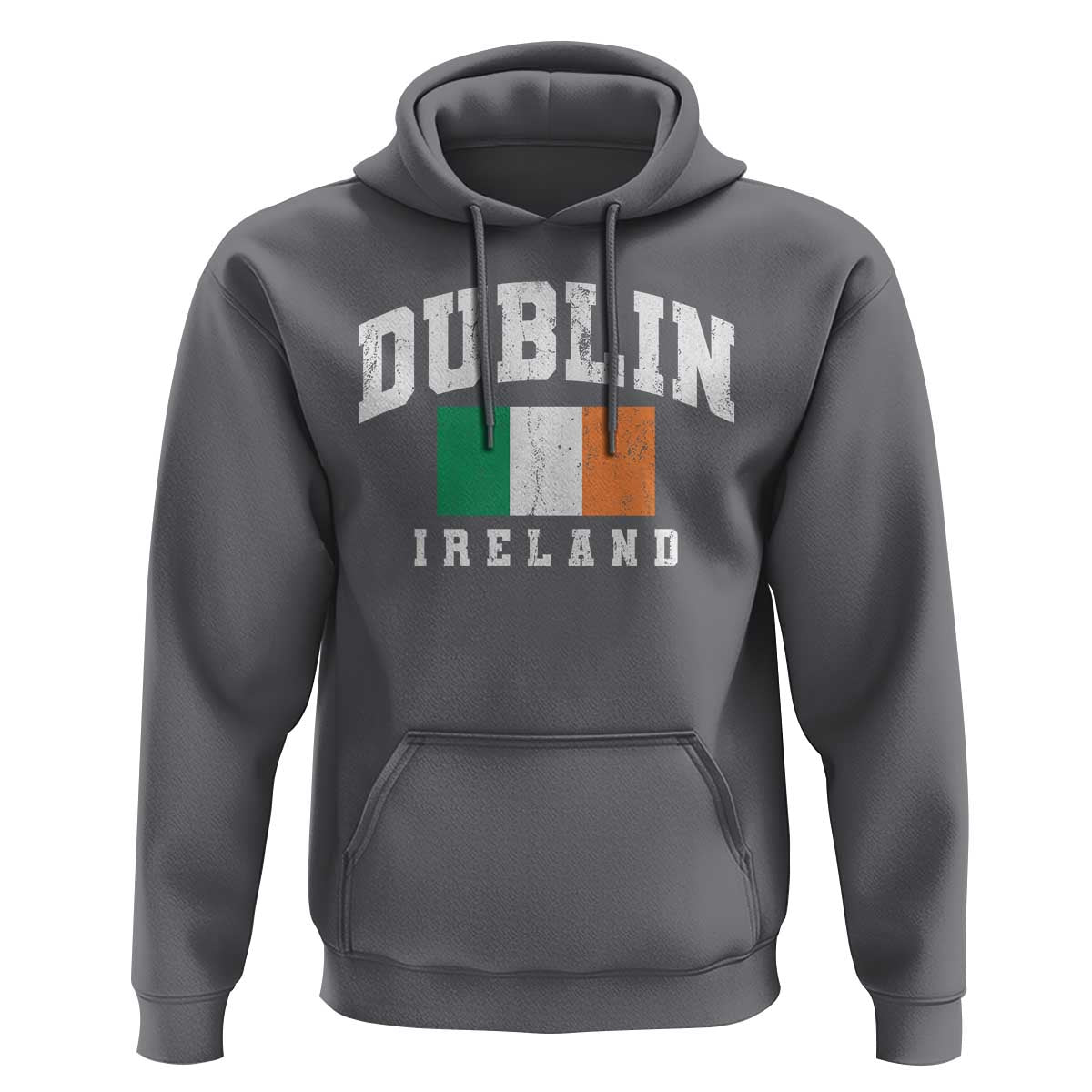 Dublin Ireland Flag Irish Retro Throwback Sports Design Hoodie