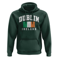 Dublin Ireland Flag Irish Retro Throwback Sports Design Hoodie
