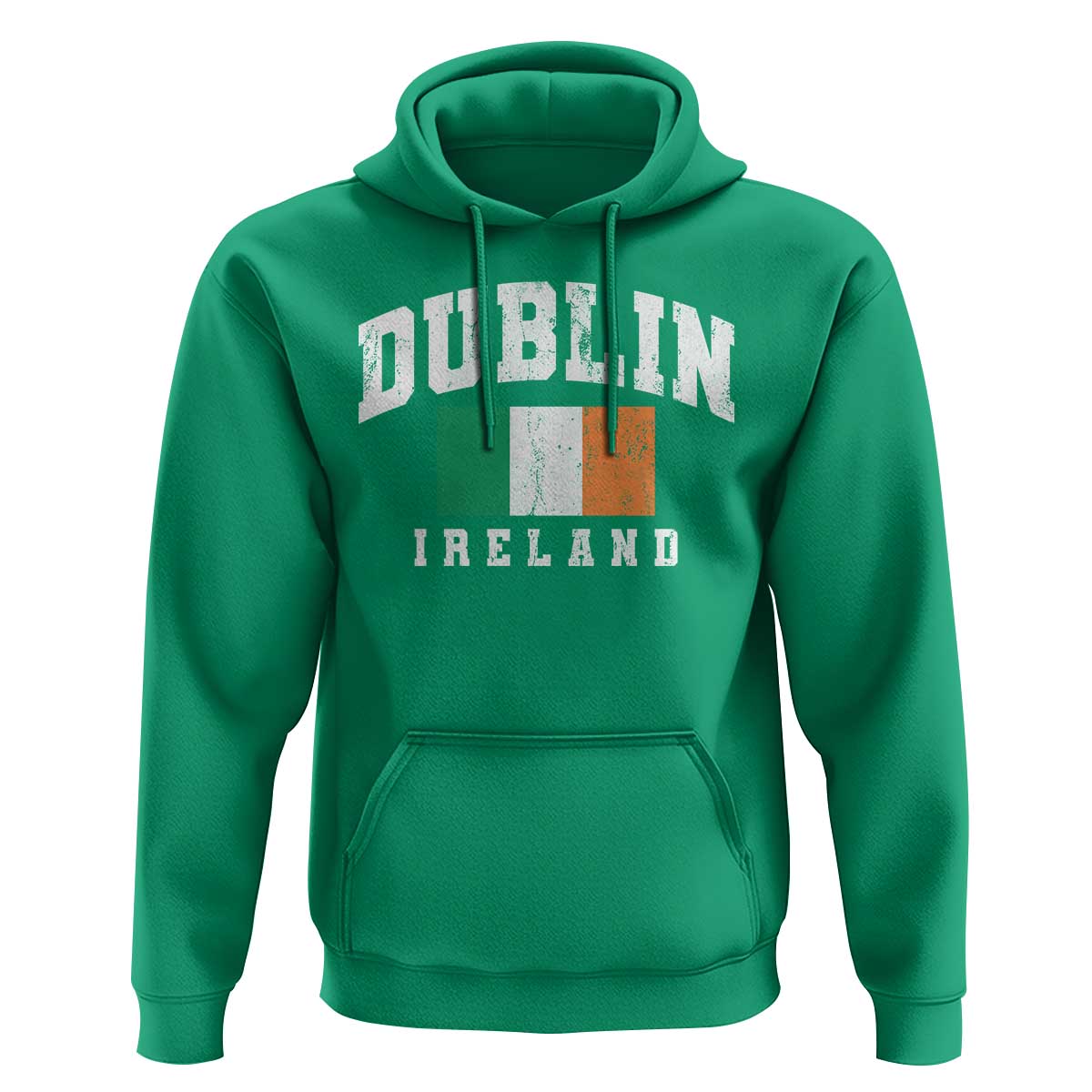 Dublin Ireland Flag Irish Retro Throwback Sports Design Hoodie