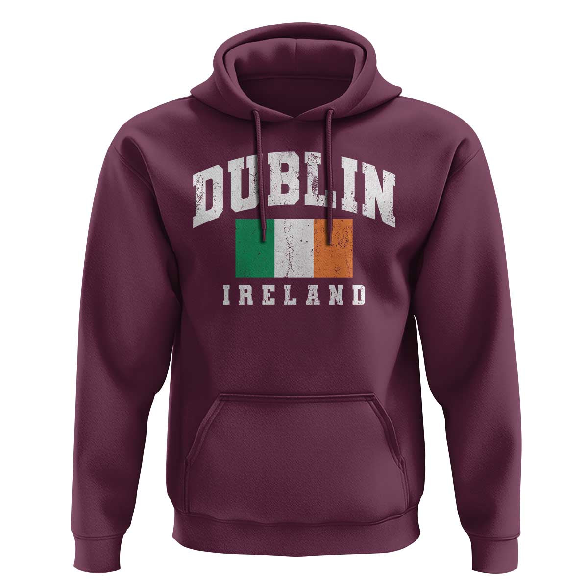 Dublin Ireland Flag Irish Retro Throwback Sports Design Hoodie