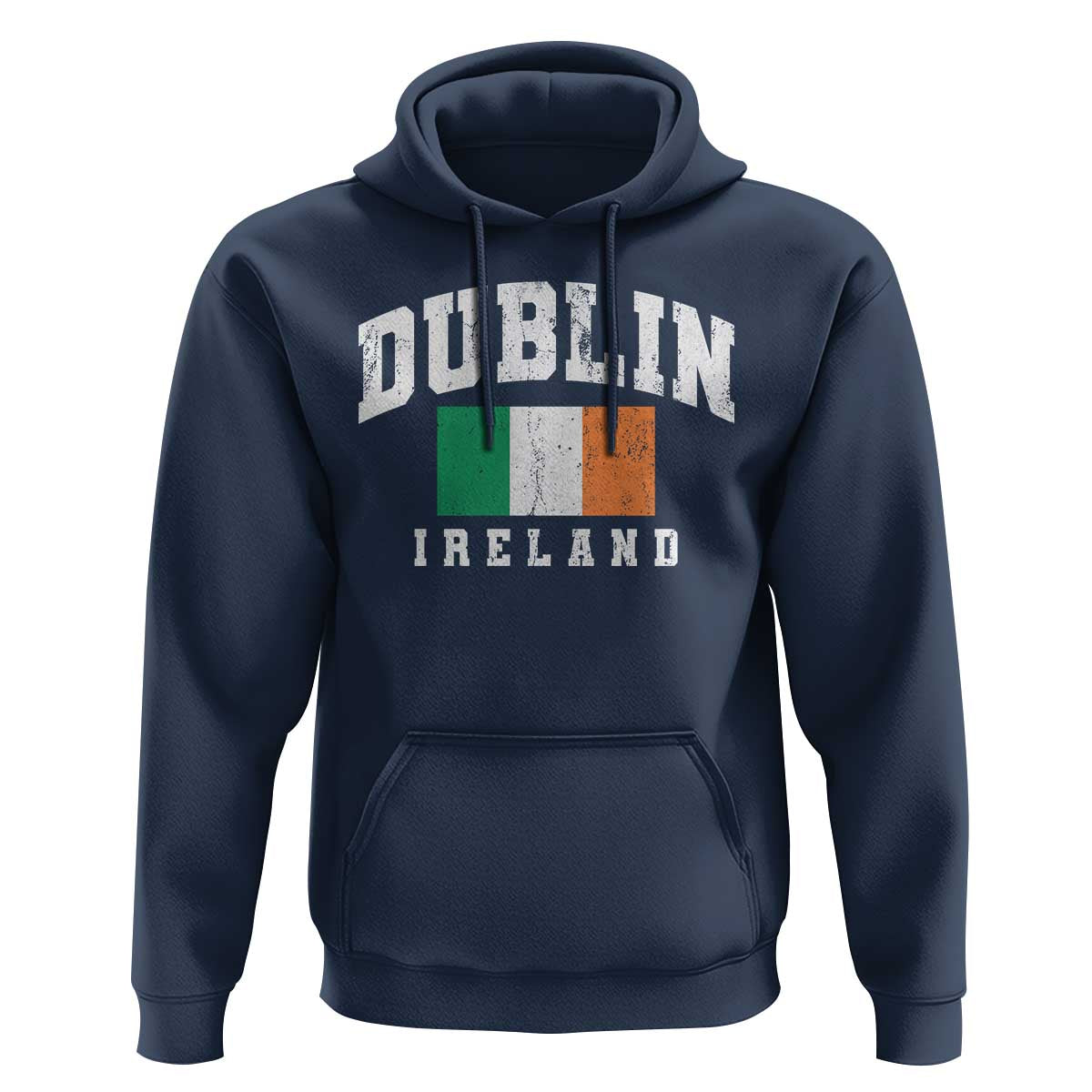 Dublin Ireland Flag Irish Retro Throwback Sports Design Hoodie