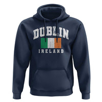Dublin Ireland Flag Irish Retro Throwback Sports Design Hoodie
