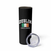 Dublin Ireland Flag Irish Retro Throwback Sports Design Skinny Tumbler