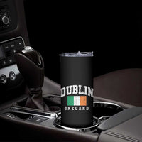 Dublin Ireland Flag Irish Retro Throwback Sports Design Skinny Tumbler