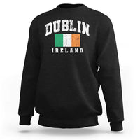 Dublin Ireland Flag Irish Retro Throwback Sports Design Sweatshirt