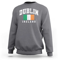Dublin Ireland Flag Irish Retro Throwback Sports Design Sweatshirt