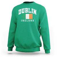 Dublin Ireland Flag Irish Retro Throwback Sports Design Sweatshirt