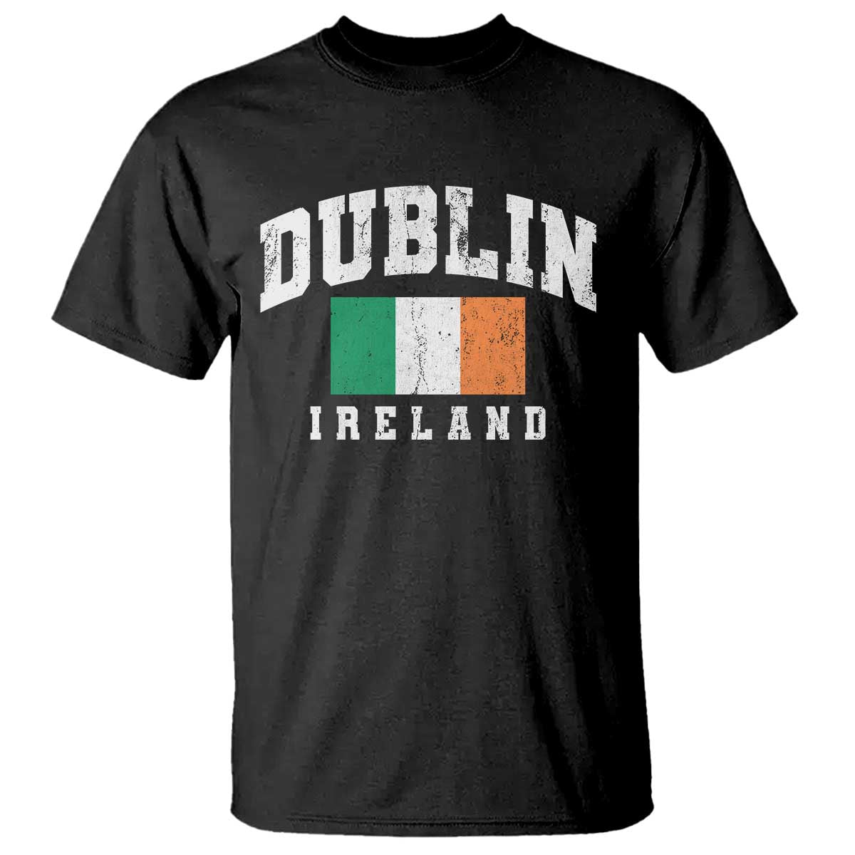 Dublin Ireland Flag Irish Retro Throwback Sports Design T Shirt