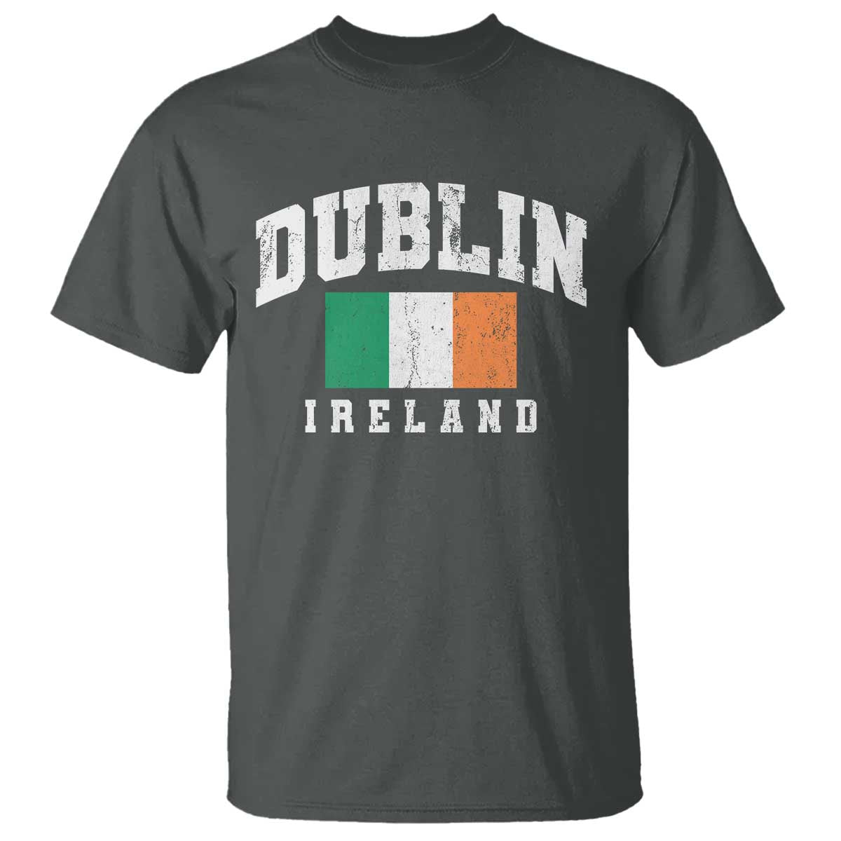 Dublin Ireland Flag Irish Retro Throwback Sports Design T Shirt