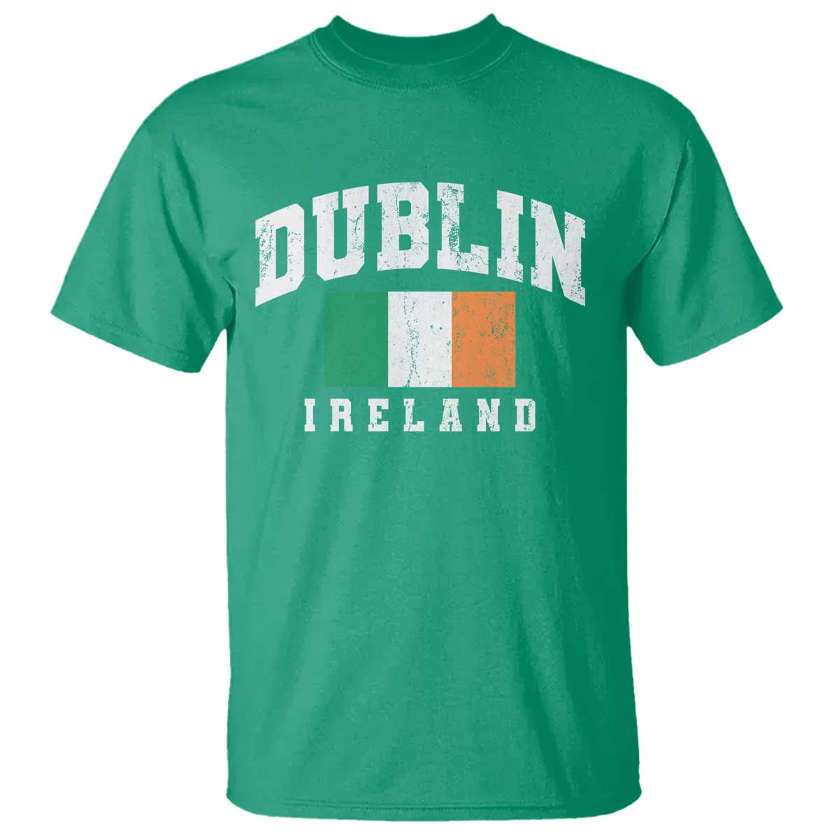 Dublin Ireland Flag Irish Retro Throwback Sports Design T Shirt