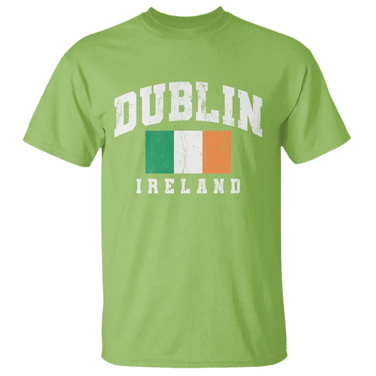 Dublin Ireland Flag Irish Retro Throwback Sports Design T Shirt