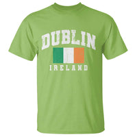 Dublin Ireland Flag Irish Retro Throwback Sports Design T Shirt