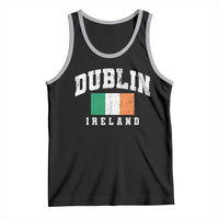 Dublin Ireland Flag Irish Retro Throwback Sports Design Tank Top