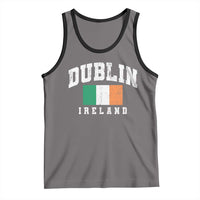 Dublin Ireland Flag Irish Retro Throwback Sports Design Tank Top
