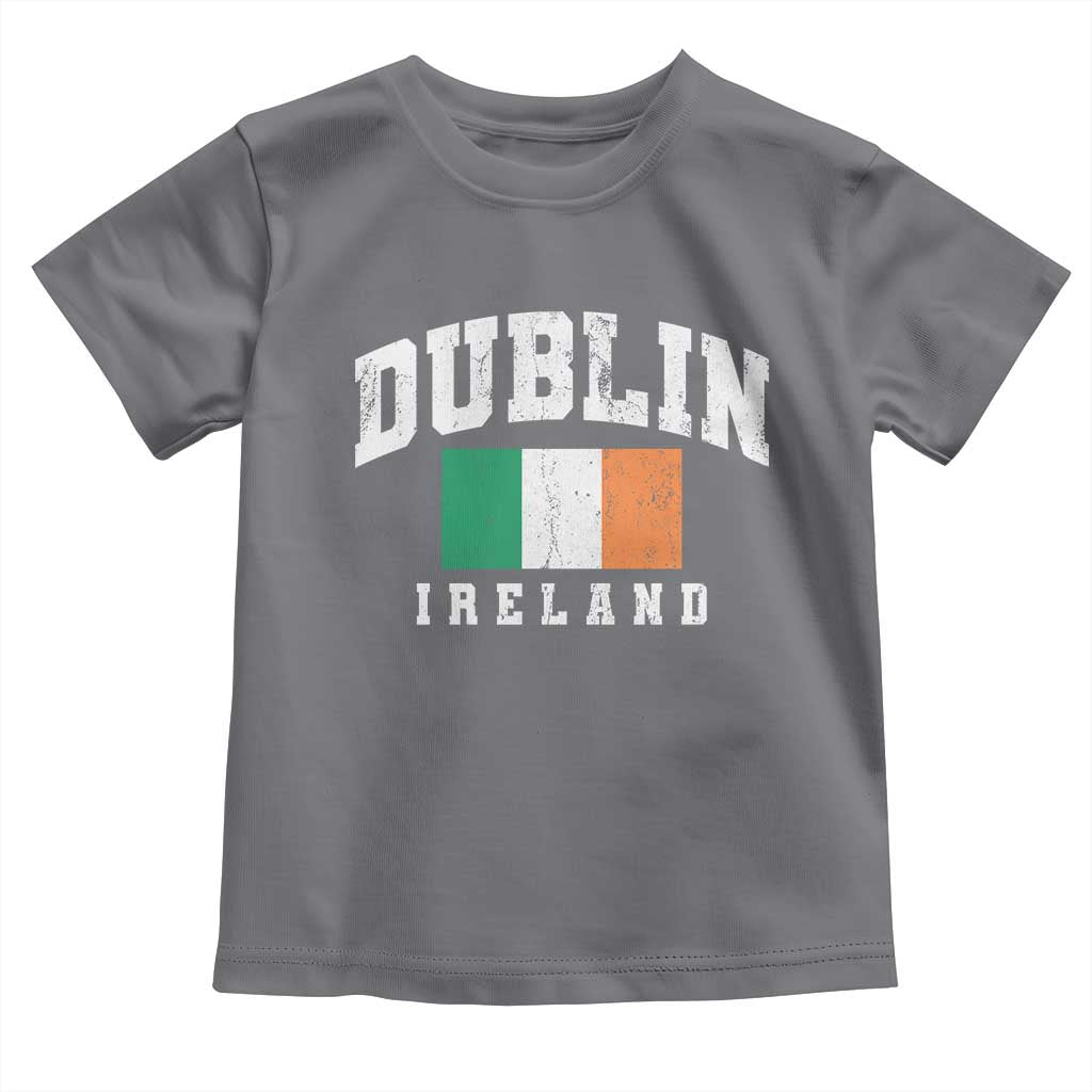 Dublin Ireland Flag Irish Retro Throwback Sports Design Toddler T Shirt