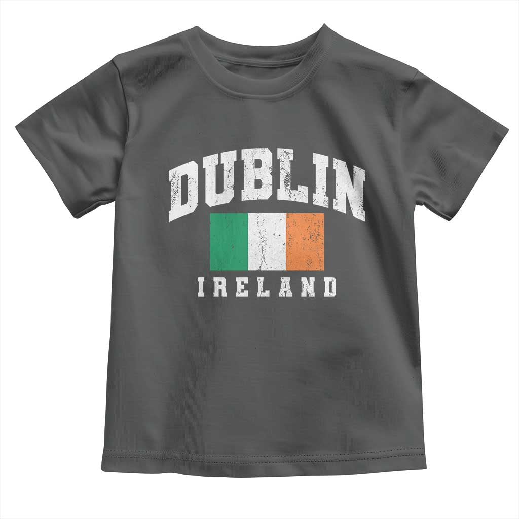 Dublin Ireland Flag Irish Retro Throwback Sports Design Toddler T Shirt
